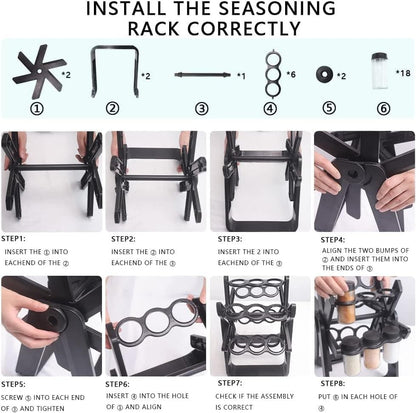 18 Jar Rotating Spice Rack