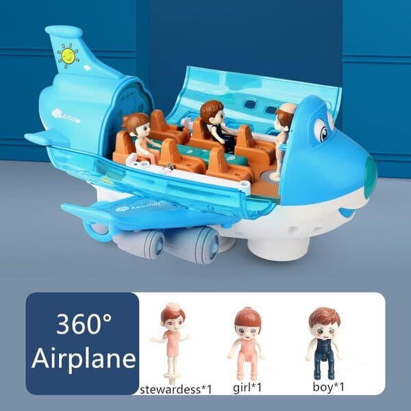 Lightning™ Musical 360° Rotating Gear Airplane