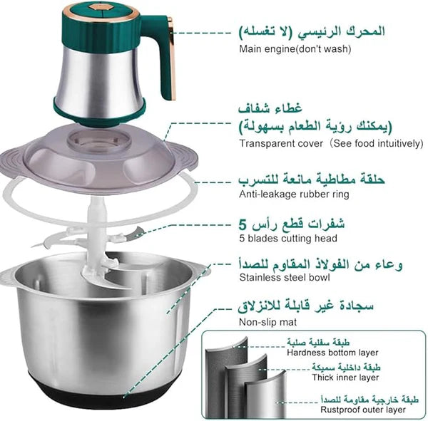 Stainless Steel Food Chopper