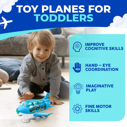 Lightning™ Musical 360° Rotating Gear Airplane