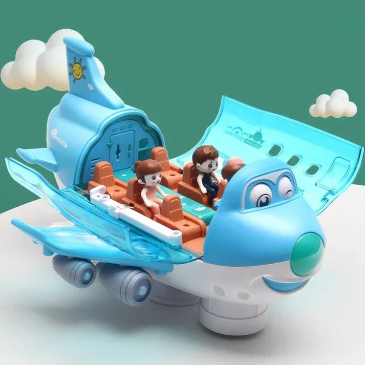 Lightning™ Musical 360° Rotating Gear Airplane