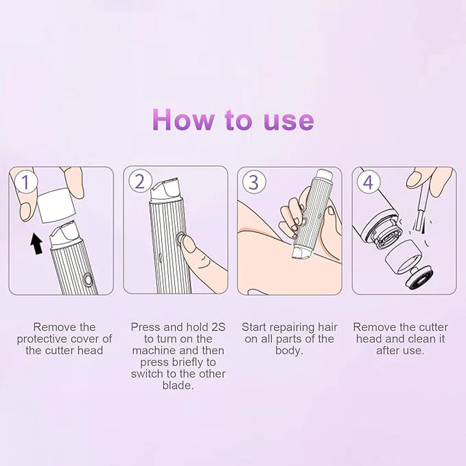 Dual Head 2-in-1 Electric Shaver